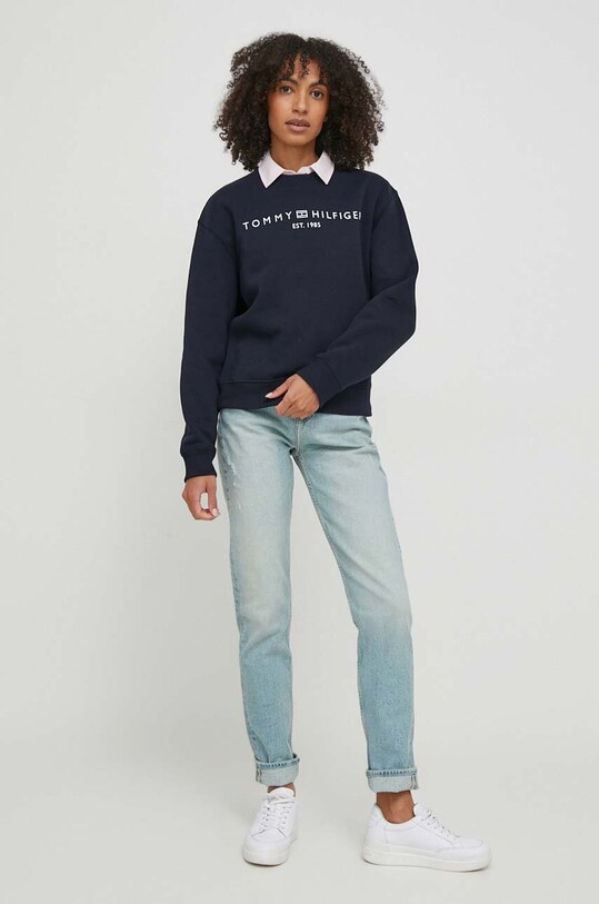 Tommy Hilfiger bluza WW0WW39791 granatowy SS25