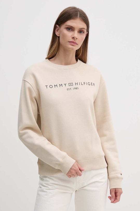 Mikina Tommy Hilfiger béžová WW0WW39791
