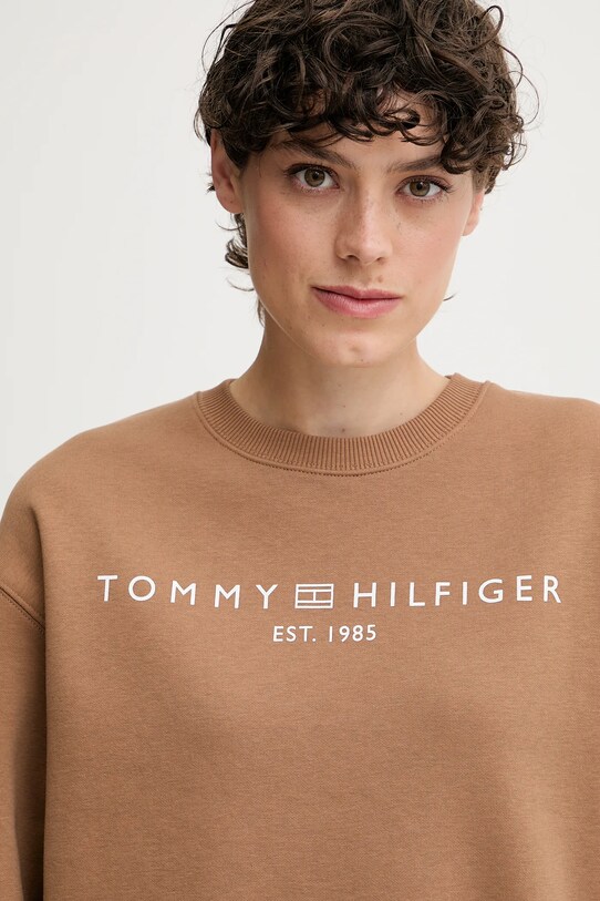 Ruházat Tommy Hilfiger felső WW0WW39791 barna