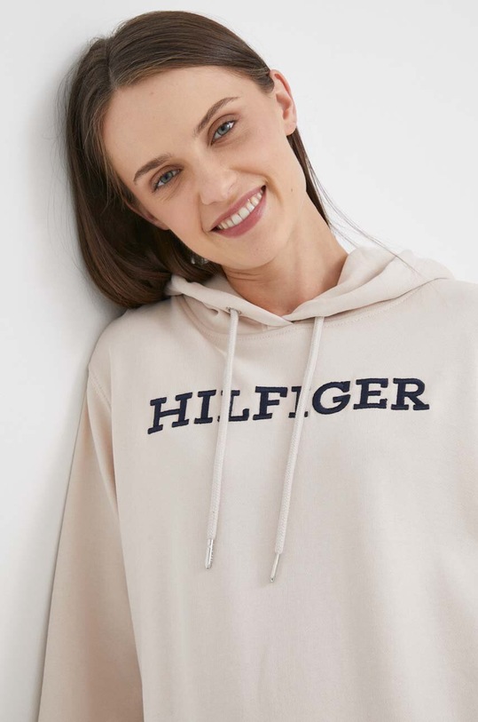 Tommy Hilfiger bluza bawełniana beżowy WW0WW40296