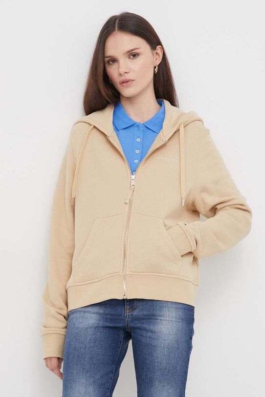 Dukserica Tommy Hilfiger bež WW0WW39189