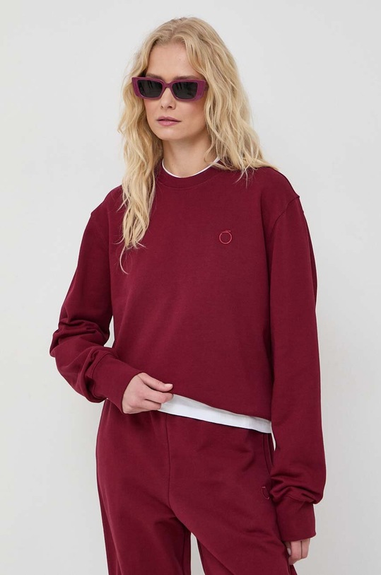 Trussardi bluza bawełniana bordowy 56F00271.1T006303