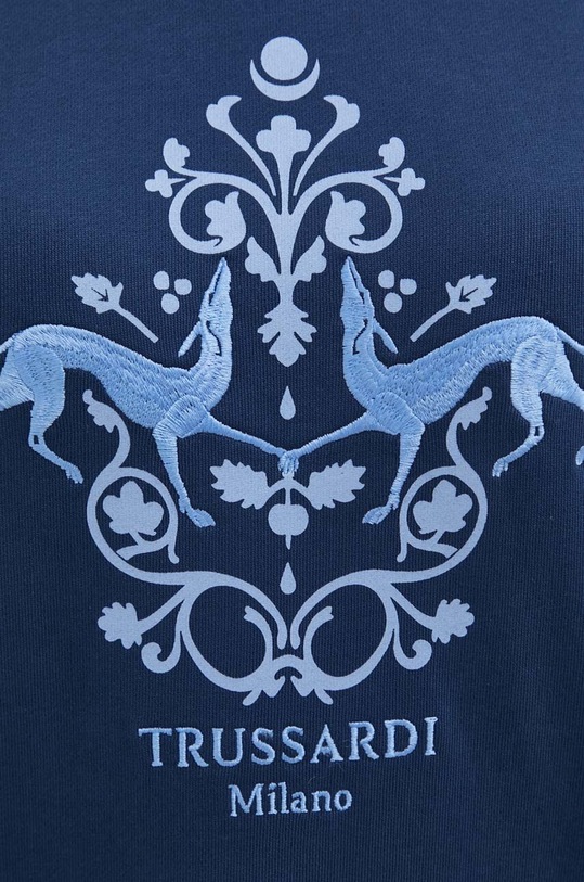 Хлопковая кофта Trussardi 56F00276.1T006158 тёмно-синий