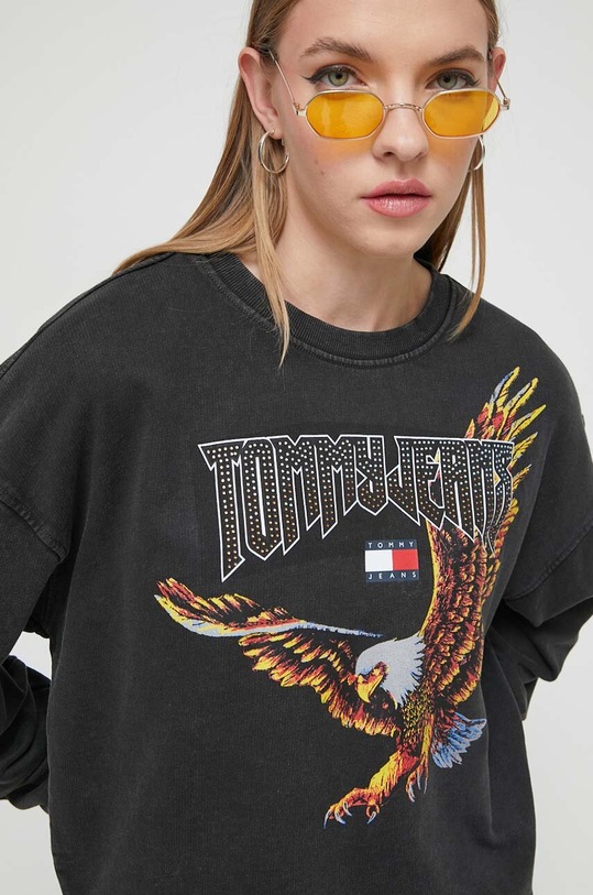 Tommy Jeans bluza bawełniana szary DW0DW16415