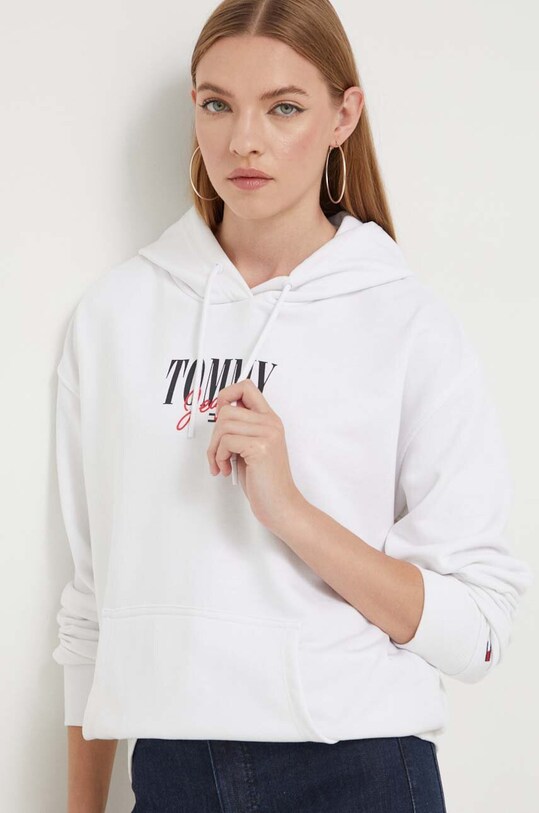 Μπλούζα Tommy Jeans λευκό DW0DW16397