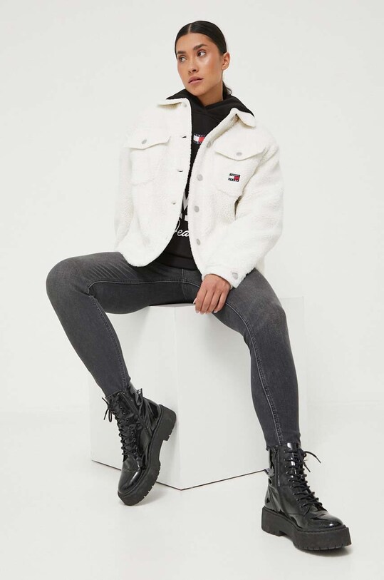 Tommy Jeans bluza bawełniana DW0DW16399 czarny AW23