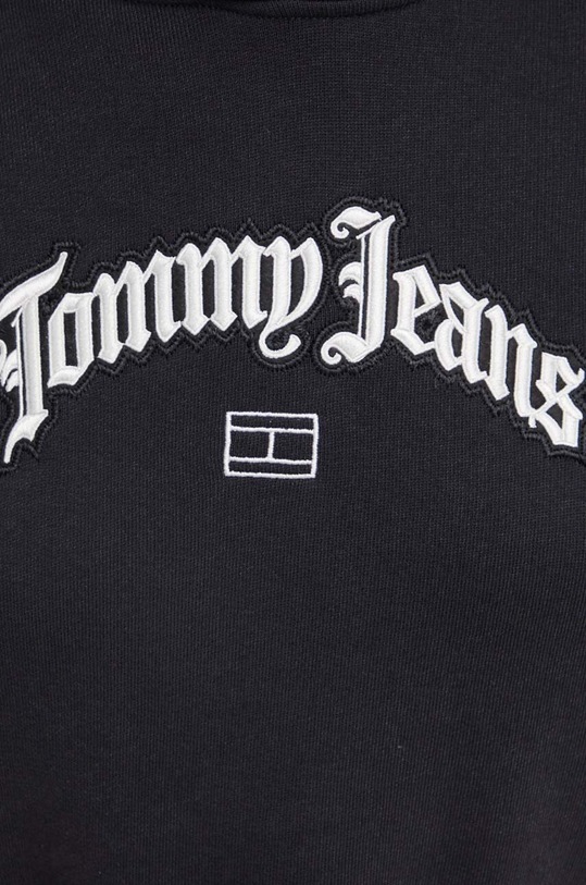 Tommy Jeans pamut melegítőfelső DW0DW16400 fekete