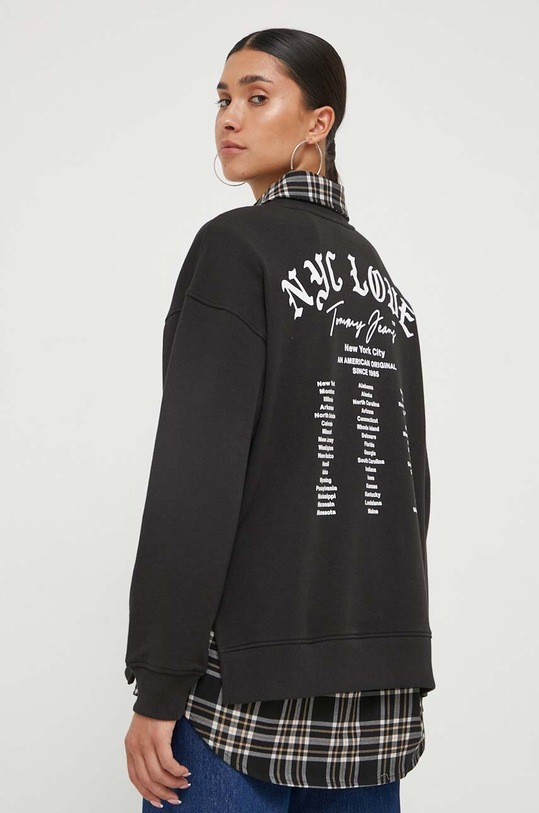 Tommy Jeans bluza negru DW0DW16401