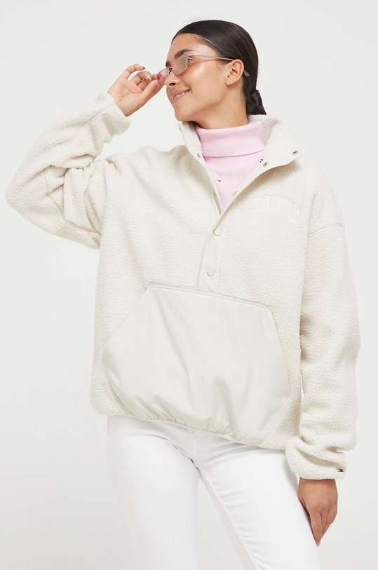 Tommy Jeans bluza uni bej DW0DW16414