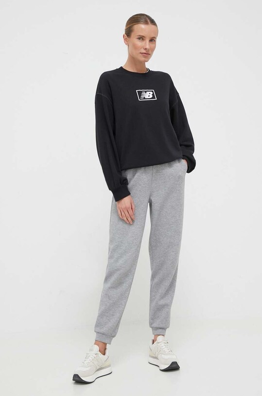 New Balance bluza WT33514BK negru AW23