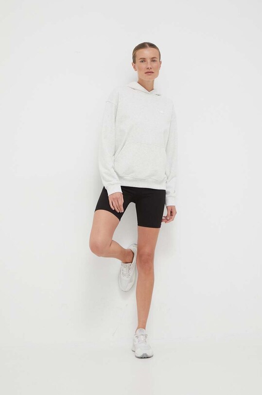 Bavlnená mikina New Balance WT33524SAH sivá AW23