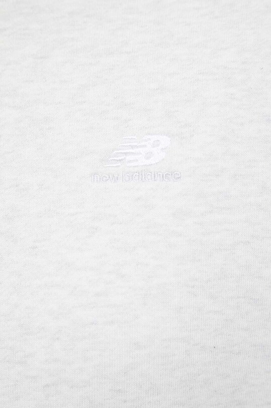 Bavlnená mikina New Balance WT33524SAH sivá