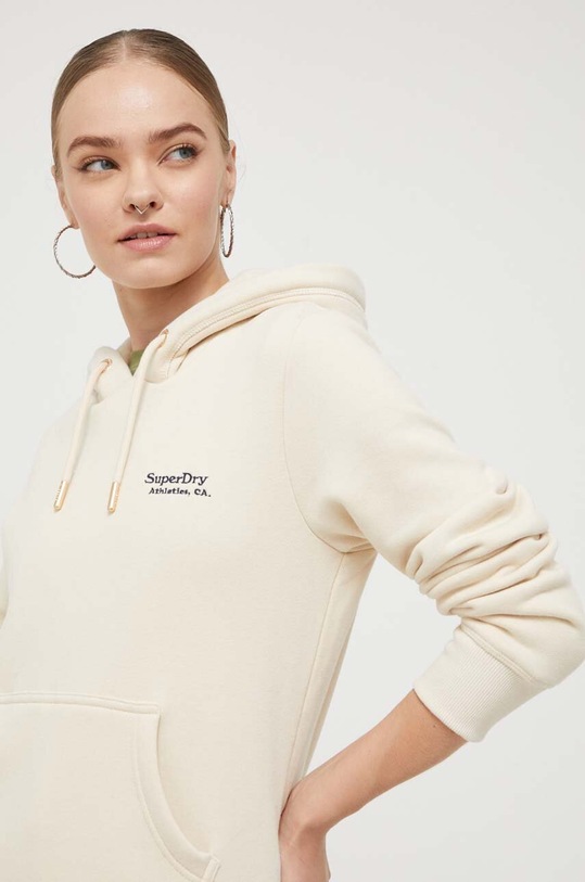 Superdry bluza z kapturem beżowy W2012049A.9VB