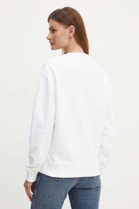 Ρούχα Βαμβακερή μπλούζα Calvin Klein K20K205450 λευκό