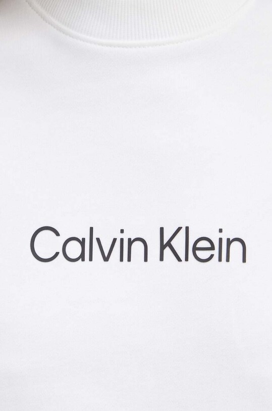Βαμβακερή μπλούζα Calvin Klein K20K205450 λευκό