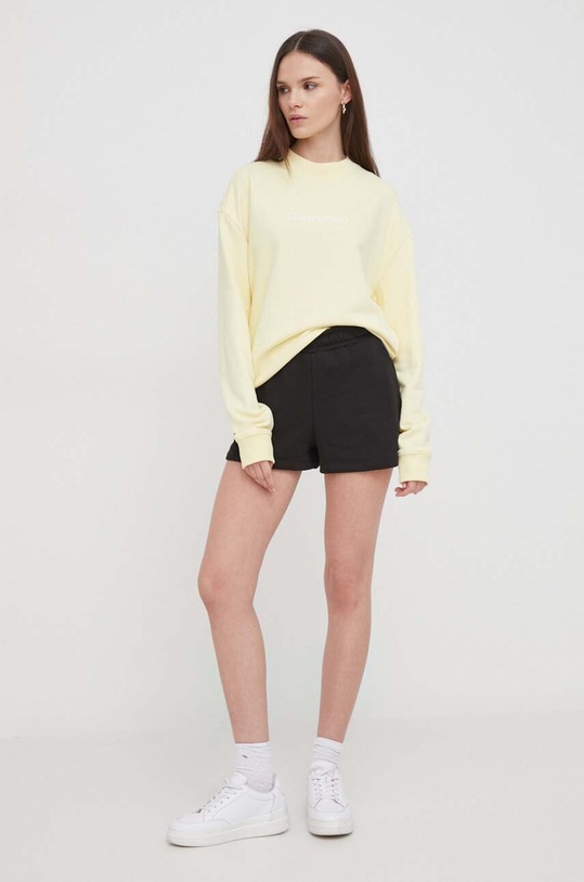 Calvin Klein bluza bawełniana K20K205450 żółty AA00