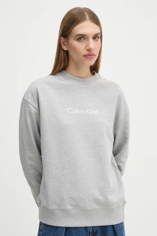 Oblečení Bavlněná mikina Calvin Klein K20K205450 šedá