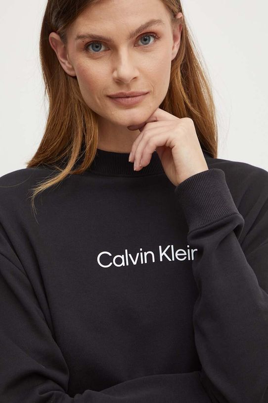 Pamučna dukserica Calvin Klein K20K205450 crna SS25