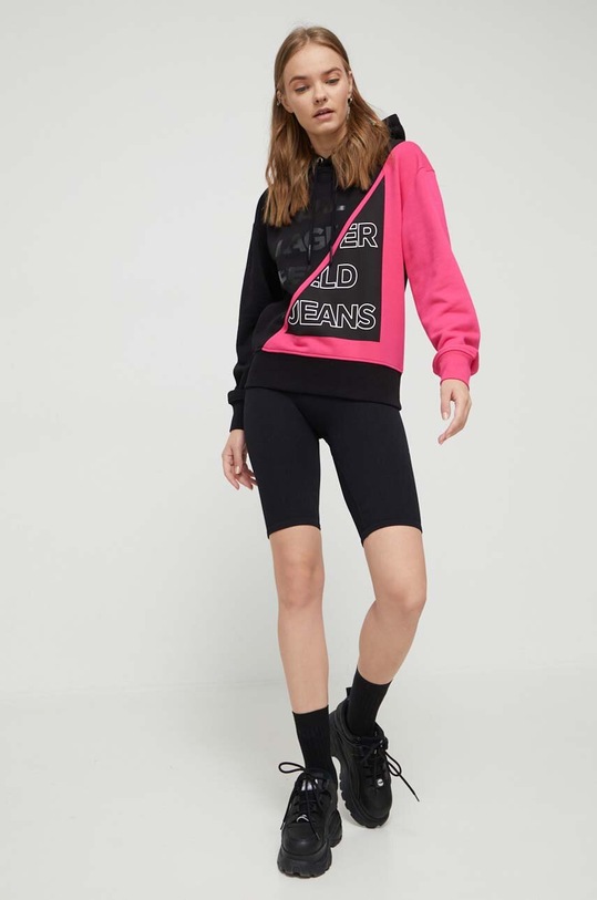Karl Lagerfeld Jeans bluza 236J1851 czarny SS24