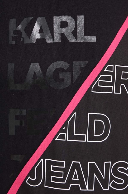 Mikina Karl Lagerfeld Jeans 236J1851 černá