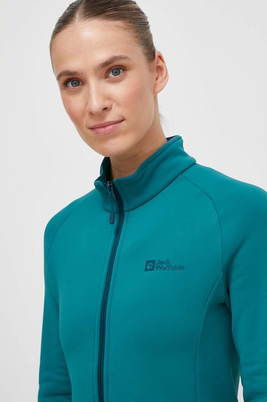 Jack Wolfskin bluza sportowa Baiselberg turkusowy 1711401