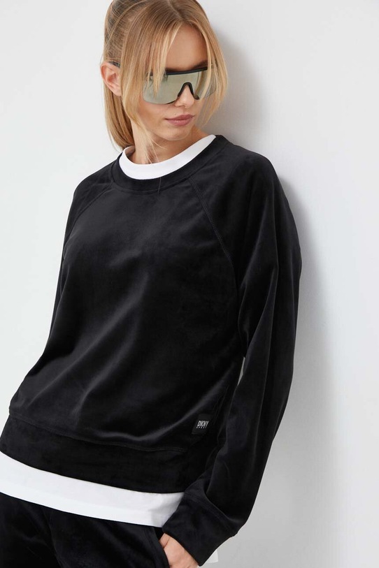 Dkny bluza z elastanem czarny DP2T8279