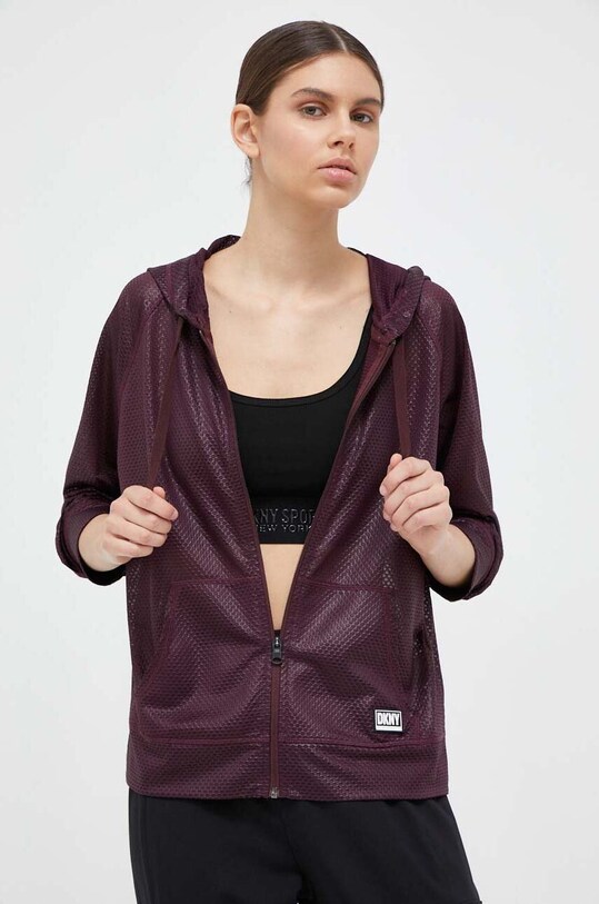 Dkny bluza DP3J8949 burgundia AW23