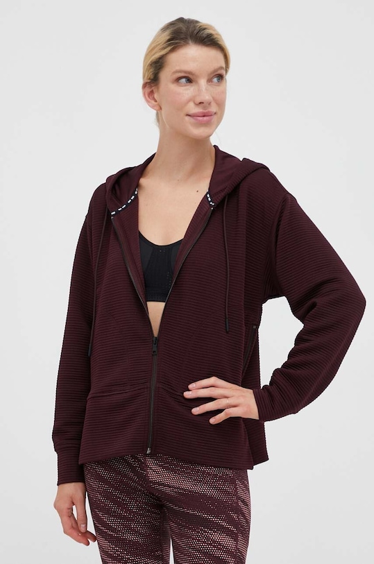 Mikina Dkny s kapucí burgundské DP3J9312