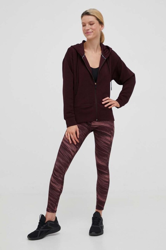 Dkny bluza DP3J9312 burgundia SS24