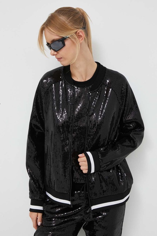 Dkny bluza aplikacja czarny DP3J9337