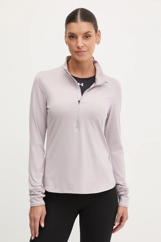 Under Armour bluza do biegania Qualifier Run 1 z elastanem fioletowy 1379349