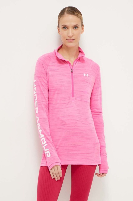 Under Armour hanorac de antrenament Evolved Core melanj roz 1379604