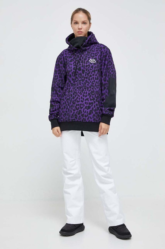 Colourwear bluza sportowa Est 2010 7010302.D fioletowy AW23