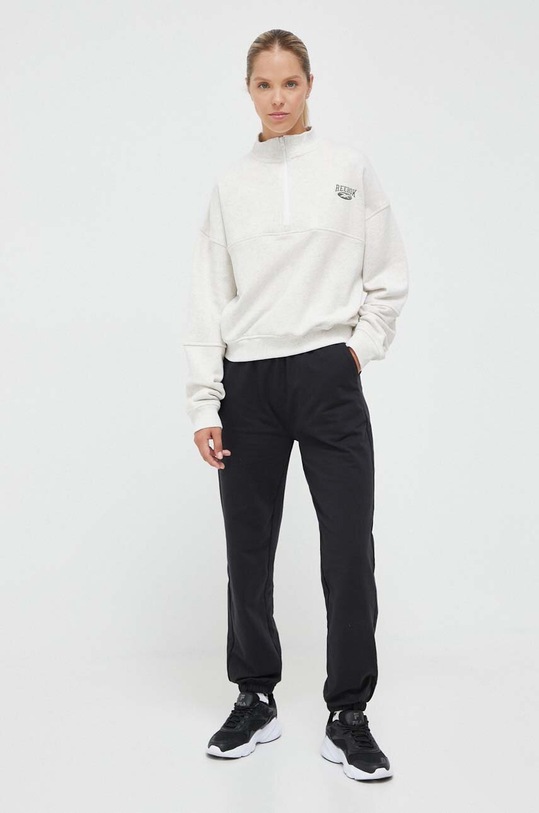 Бавовняна кофта Reebok Classic 100030865 сірий AW23
