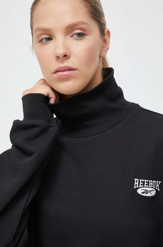 Бавовняна кофта Reebok Classic чорний 100036299