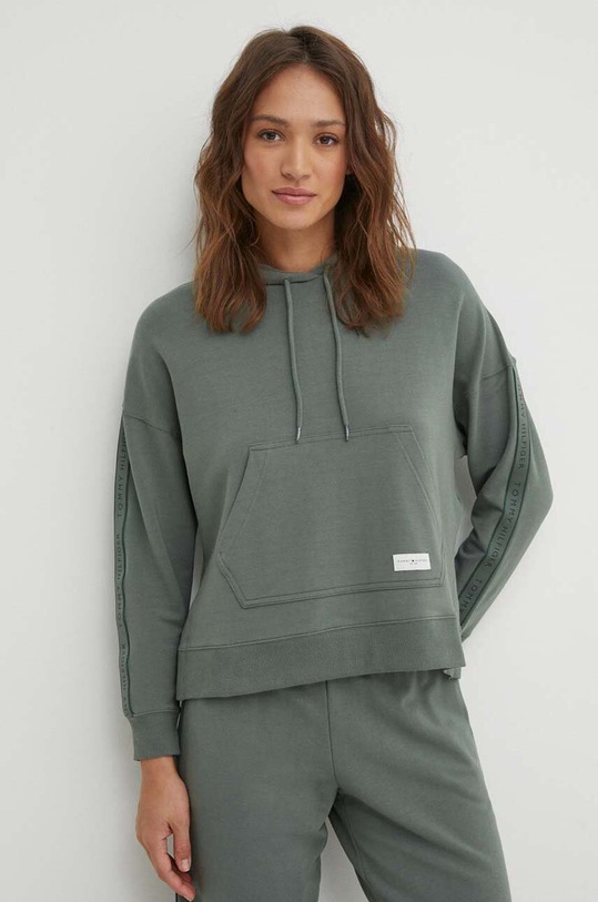 Mikina Tommy Hilfiger zelená UW0UW04783