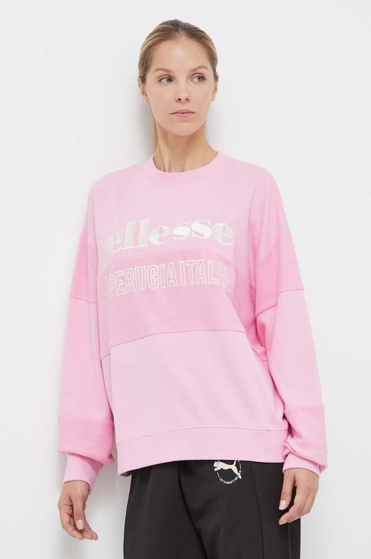 Ellesse bluza aplikacja różowy SGT19239