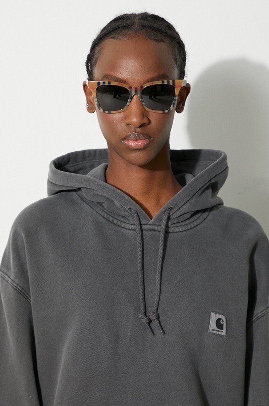 Carhartt WIP bluza bawełniana Hooded Nelson Sweatshirt I032741.89GD czarny