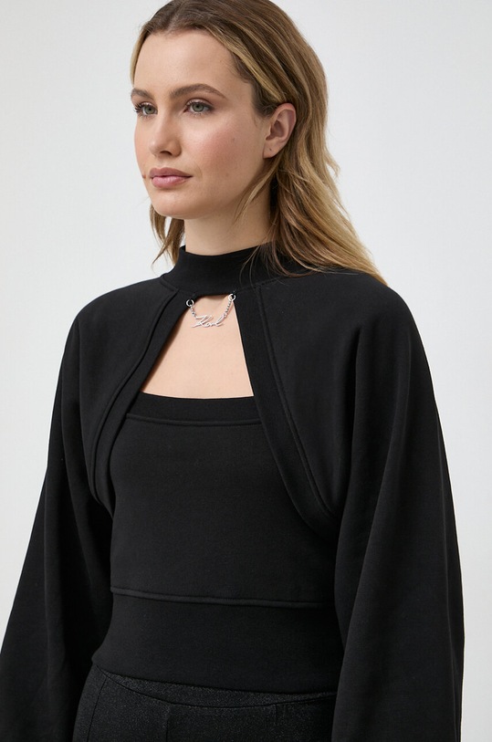 Μπλούζα Karl Lagerfeld 236W1809 μαύρο