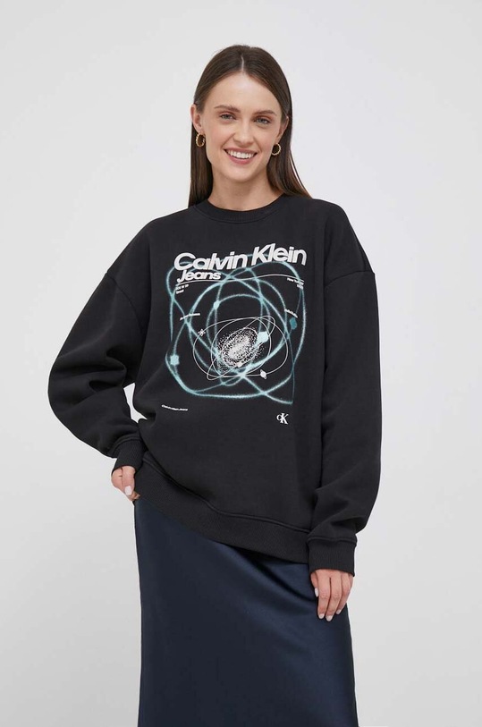 Calvin Klein Jeans bluza pozostałe czarny J20J221940