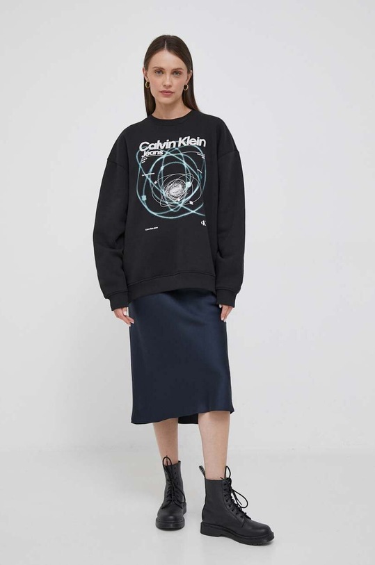 Calvin Klein Jeans bluza J20J221940 czarny AW23