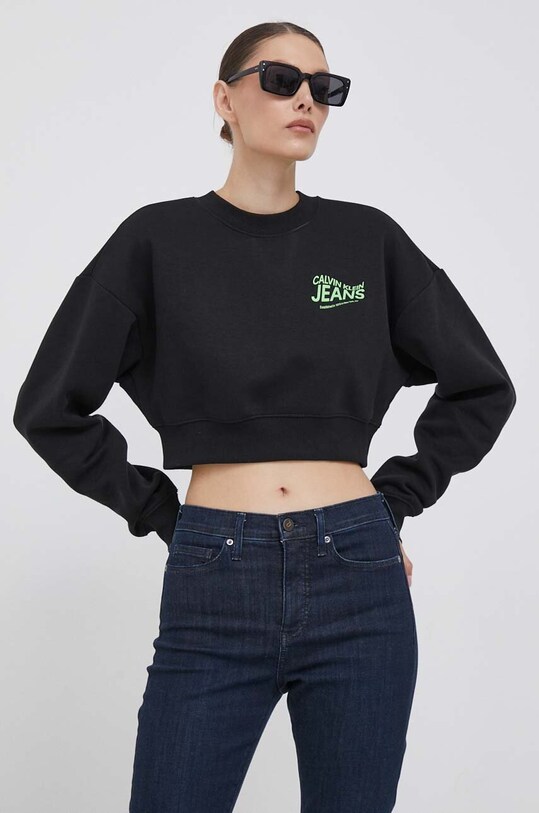 Calvin Klein Jeans bluza negru J20J222227