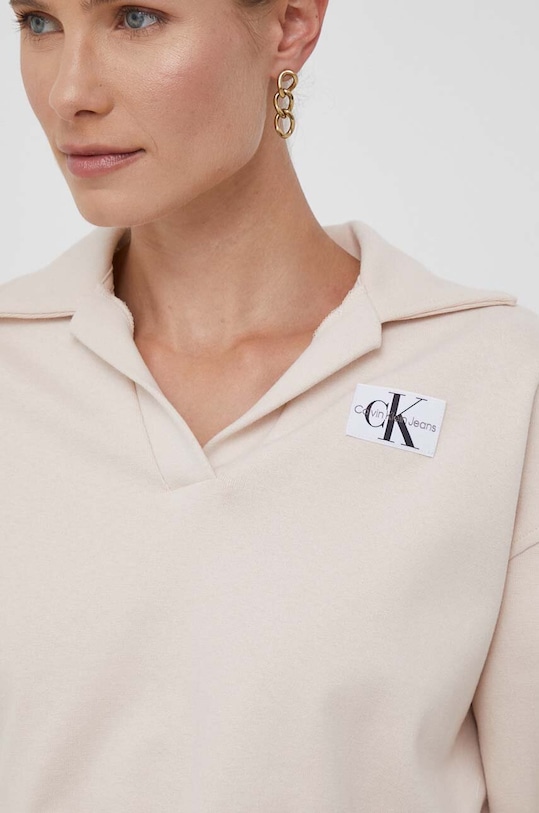 Mikina Calvin Klein Jeans J20J222232 béžová