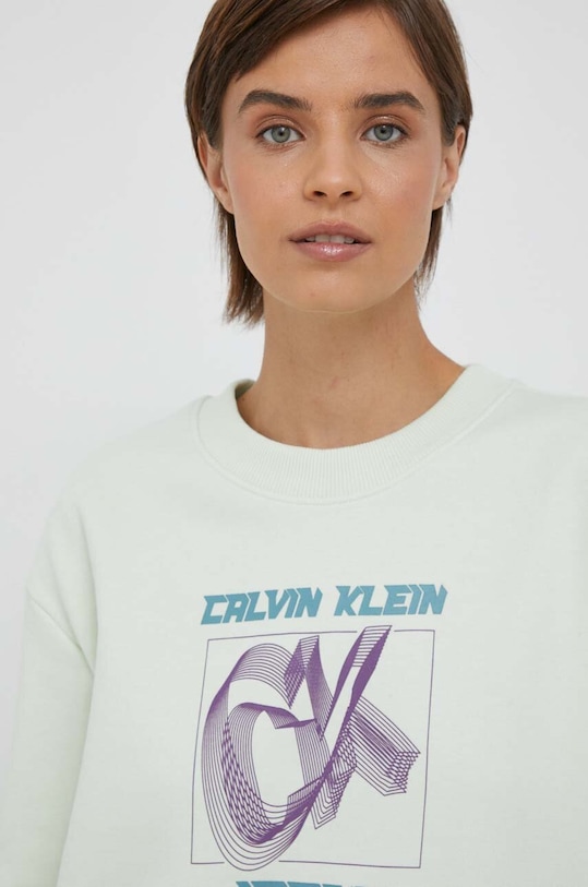 Mikina Calvin Klein Jeans zelená J20J222344
