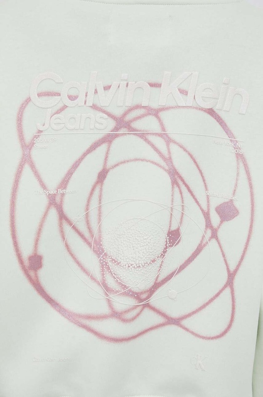 Calvin Klein Jeans bluza J20J222377 zielony