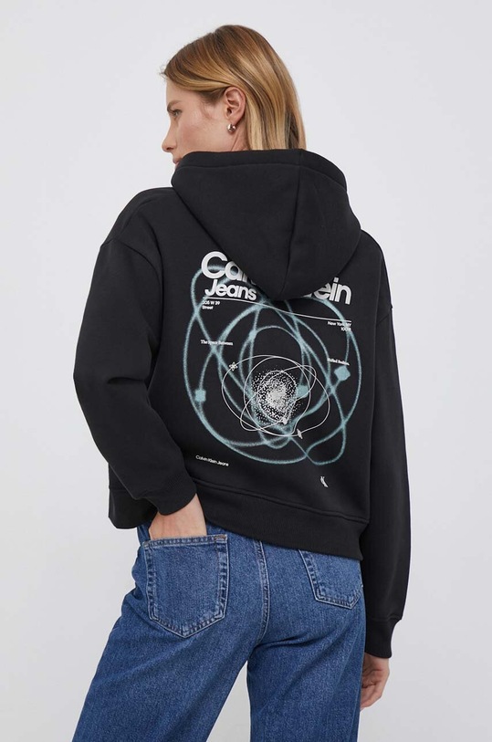 Calvin Klein Jeans bluza z kapturem czarny J20J222377