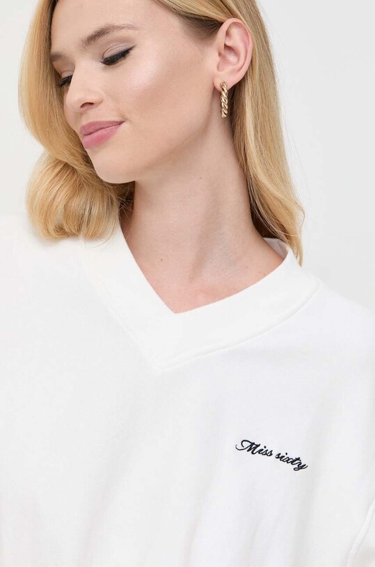 Miss Sixty bluza bawełniana biały 6T4TJ3530000