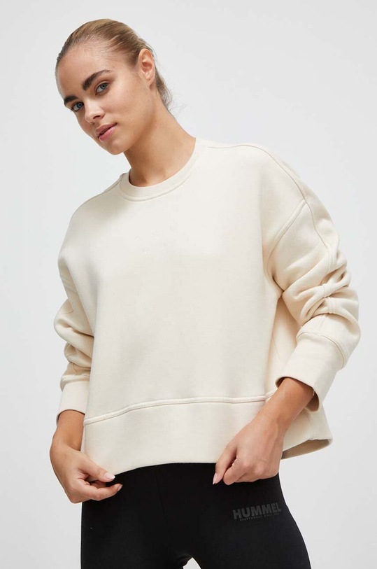 Casall bluza aplikacja beżowy 22402