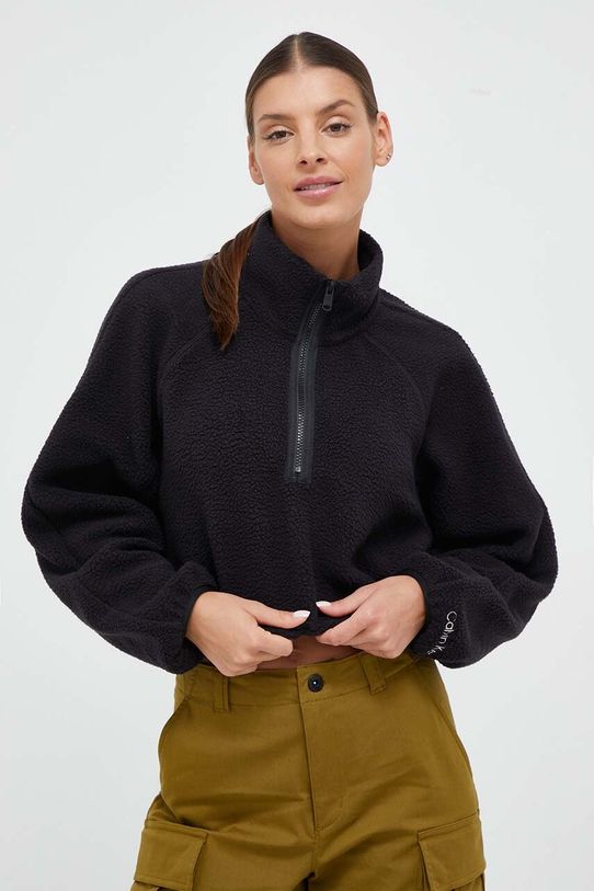 Спортивная кофта Calvin Klein Performance без капюшона чёрный 00GWF3W327