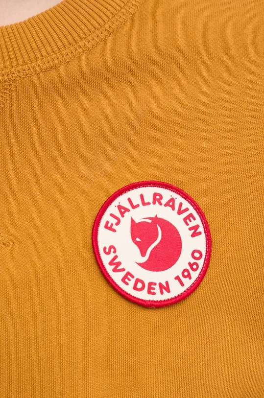 Pamučna dukserica Fjallraven 1960 Logo F87230.166 narančasta